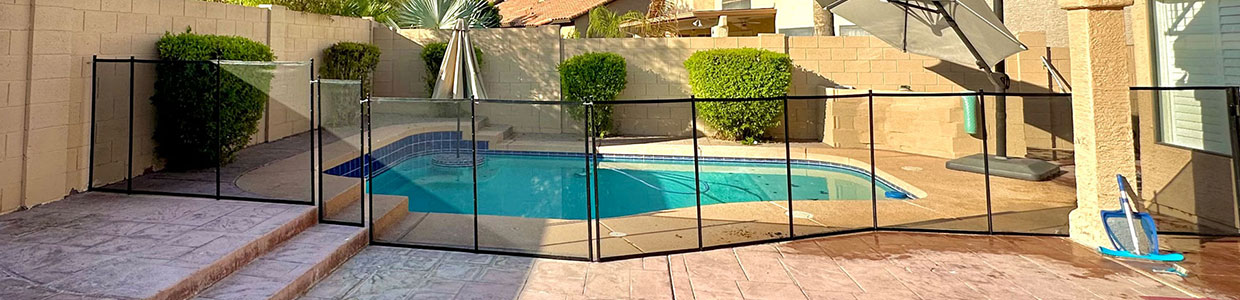 Phoenix Pool Fencing - Mesh Material Banner